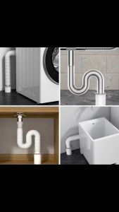 BATHKITCHZ Basin Bottle Trap Bathroom Basin Unitrap Pipe Thread PVC Flexible Waste Trap Drainer