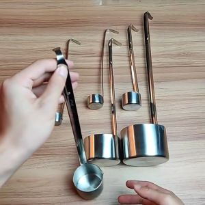 Jesendok Takar Bahan/Sendok Saus Stainless/ Dapur Kopi Dengan/Kait Gagang Panjang/Stainless Steel Sauce/ Wine