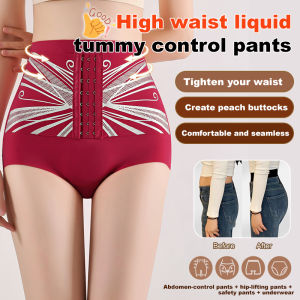 Warm Feeling High Waisted Tummy Tuck Comfortable Body Lifting Pants