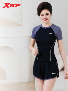 XTEP | Đồ Bơi Hai Mảnh Che Giấu Bụng Flattering