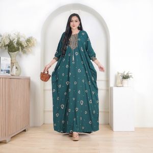Kaftan Renda Sultan Mirah Busui Jumbo Rayon Premium Tebal Cocok Untuk Acara Formal/ Non Formal Gamis Dress Muslim