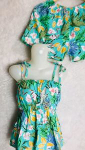 Setelan Pendek Motif