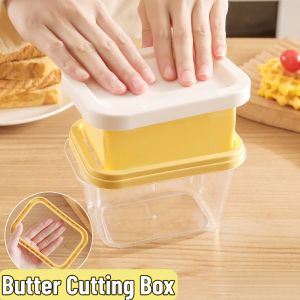 Universal Butter Cutter Large Capacity Storing Food Grade Refrigerator Cheese Butter Cutting Storage Container