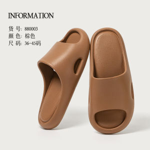 EVA Material Slippers Mens Outdoor Wearable Bath Slippers Anti-Slip Home Indoor Slippers Simple Nordic Style Water Leaching