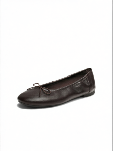 Belle | Bow Tie Genuine Leather Ballet Soft Soled Flats New Arrival