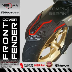 Misoka Front Fender Cover All New Aerox 155 Rubber Karet Aksesoris Motor Matic BUKANhayaidesu