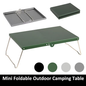 Camping Portable Foldable Table Small Aluminum Alloy Tables Ultralight Outdoor Hiking Picnic Table Mini Folding Tables for BBQ