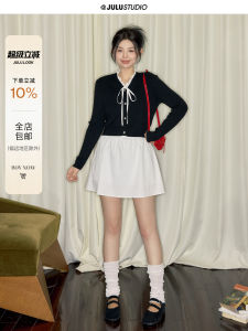 พลัสไซส์ ถัก เสื้อท่อนบน มีเน็คไท เอว คอวี หูขอบไม้ ดีไซน์ สําหรับ ขนาดเล็ก ผู้หญิง ฤดูใบไม้ร่วง ฤดูหนาว ฤดูกาล ทันสมัย ชุดสุภาพสตรี