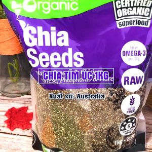 Hạt Chia Úc 1KG [Giảm Cân - Ăn Kiêng] Hạt Chia Tím Hữu Cơ Chuẩn Organic Chất Lượng Sạch - Đều - Đẹp ♥️ Hani Food