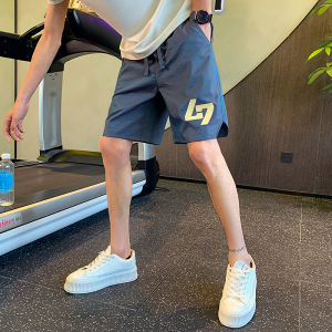 Mens Summer Casual Shorts Thin Loose Five-Point Pants Outdoor Sports Leisure Pants Fashionable Brand Youth Popular Polyester Fiber