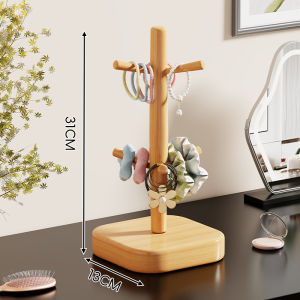 Jewelry Organizer Storage and Display Rack Solid Wood