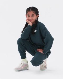 Nike Sweatshirt Anak-Anak Sportswear Club Fleece Oversized - Blue Beyond [FD2923-489]