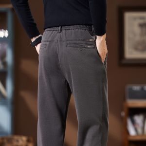 Quần Dài Nam Ống Đứng Dày Lót Lông Cừu Co Giãn Rộng Rãi Mùa Thu Đông Quần Thể Thao Ấm Áp Thoải Mái Thoáng Khí