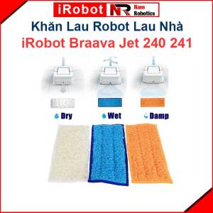 Khăn Lau Robot Lau Nhà iRobot Braava Jet 240 241. Khăn Lau Khô Khăn Lau Ướt Khăn Lau Ẩm iRobot Braava Jet 240 241///