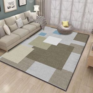 Nordic Style Living Room Carpet Sofa Center Table Mat Bedroom Floor Rug Cute Room Bedside Blanket Full Coverage Home Use Mat
