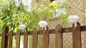 3LED Solar Outdoor Light Railing Waterproof Decoration Lamp Light Sensor Control Lantern for Wall Fence Sink Camping Induction