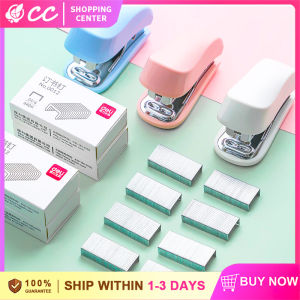 Portable Deli Mini Stapler Set with Staples 24/6 26/6 or Stationery School Office Paper Home Binding Tools Cute Stapler Set