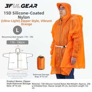 3F UL GEAR | Ultra-light Waterproof and Breathable Raincoat