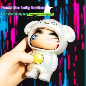 Aitemay Car Center Console Decoration Hanging Doll Keychain Doll Car Decoration Face Changing Doll Blind Box Car Center Console Interior Creative Decompression Cute Expressions Changing Toys