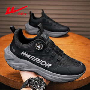 Mens Running Shoes Lightweight Breathable Mesh Slip-On Casual Sneakers Anti-Toxicity Shock-Absorption Rotation Button Middle School Entrance Exam