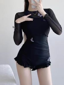 Bộ Đồ Bơi Liền Thân Dài Tay Cho Bé Gái Bộ Đồ Bơi Hai Mảnh Gợi Cảm Cao Cấp Bộ Đồ Bơi Học Sinh Dễ Thương Phong Cách Nhật Bản