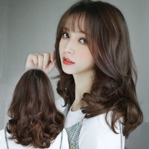 LEMOI【100% Genuine Guarantee】Fashion Women Curly Wig V-shaped large wavy curly wig hair piece wig piece curly hair medium long short curly hair extension piece wig for women