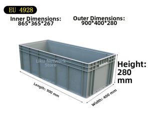 MUHUALAN | Large Rectangular Plastic Fish Tank for Aquatic Pets
