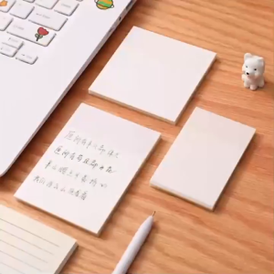 Set Kertas Notes Transparan 50 Lembar Label Stickers PET halus Kertas Memo Tempel Anti Air Untuk Sekolah BRG