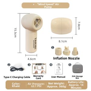 Takibi | Camping Air Mattress with Dual Inflation and Deflation Powerful Lithium Pump