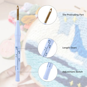 RUOPOTY Punching needle embroidery set flower embroidery set Home Decor