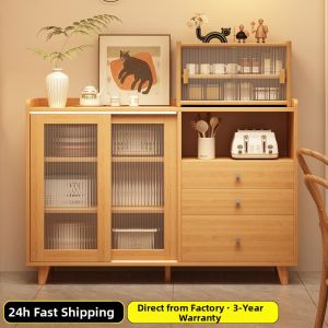 Solid Wood Sideboard Dining Cabinet