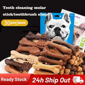 FOLOPETS 30Pcs/Pack Pet Treats Pet Molar Stick Dog Puppy Teeth Cleaning Stickt Training Treat Snacks(240g/Mixed Flavors)
