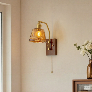 FANCY LAMP CLUB | French Retro Wall Lamp for Bedroom Bedside Foyer and Corridor