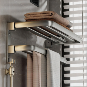 No-Drill Towel Rack