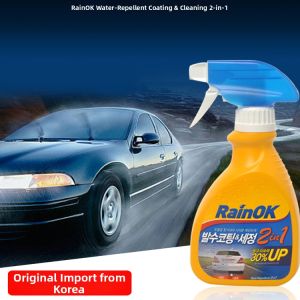 Bullsone RainOK 2in1 Anti-Fog Rain Repellent Glass Cleaner for Car Windshield Mirror Glass Cleaner Waterproofing Hydrophobic Coating Imported from Korea