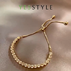 Yesstyle Gelang Tangan Serut Diamond Crystal Aksesoris Gelang Perhiasan