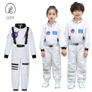 LUXAA Astronaut Costume For Kids Pilot Uniform Astronaut Space Suit Pilot Props Clothing Halloween Career Costume