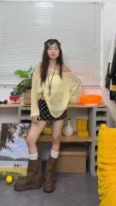 Áo Khoác Dệt Kim Trễ Vai Dáng Rộng Mùa Hè Áo Lưới Oversize Dài Tay Đi Biển Hàn Quốc - OK016