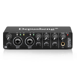 Depusheng | Card Âm Thanh Giao Diện Âm Thanh Chuyên Nghiệp Depusheng MD22 Với Chức Năng Giám Sát Dành Cho Ghi Âm Guitar Điện Phòng Thu Hát Và Micro.