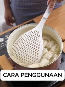 Sendok Saringan Mie Spagetti Sayur Tirisan Dapur Tahan Panas | Saringan Besar Dapur Serbaguna