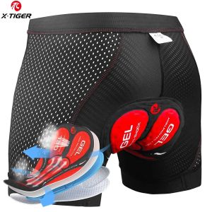 X-TIGER Bicycle Riding Underwear MTB Cycling Shorts 5D Gel Padded Bike Shorts Shock Absorption Breathable Men Cycling Underwear