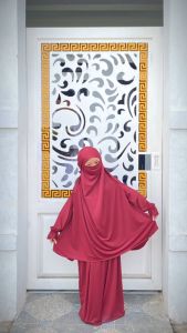 Gamis Anak Perempuan Full Set French Khimar New Fatimah