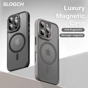Luxury Matte Magnetic Phone Case For iPhone 16 Plus Compatible with MagSafe Charging Translucent Back Cover For iPhone 16 Pro Max Military Grade Shockproof Protective Casing