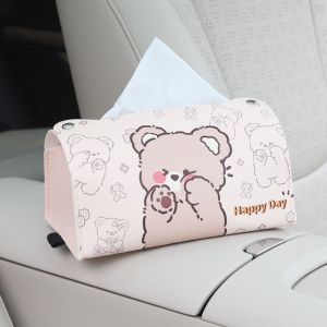 กล่องเนื้อเยื่อหนังกล่องกระดาษห้องนั่งเล่นกล่องจัดเก็บมัลติฟังก์ชันกล่องกระดาษทิชชูในรถยนต์