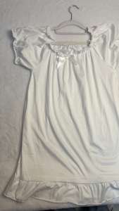 【Fast delivery】Sleepwear Victorian Nightgown White Long Dress Cotton Sleepshirt Long Sleeve Pajama