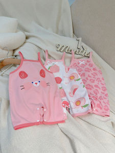 cat and  fish | Bodysuit Romper Sleeveless Infant Jumpsuit
