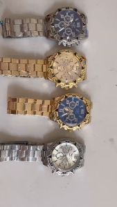 JAM TANGAN PRIA RANTAI GOLD KEKINIAN TERBARU MURAH ANTI AIR BRANDED TOSHIRO JAM144G1 PREMIUM