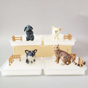 Bộ Sưu Tập Mô Hình Động Vật BANDAI Blind Box Rabbit Dog Cat Breeding Scene Đồ Chơi Thời Trang Để Bàn Quà Tặng Văn Phòng