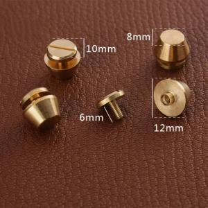 5Set High Quality Solid Brass Rivet And Screws DIY Leather Bag Decoration Suitcase Botton Feet Rivet Accessories