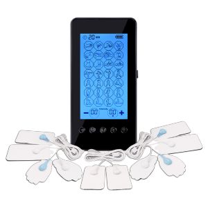 Salorie 28 chế độ hàng chục EMS vật lý trị liệu Massager có thể sạc lại đau làm giảm Máy mát xa toàn thân màn hình cảm ứng đa chức năng máy mát-xa